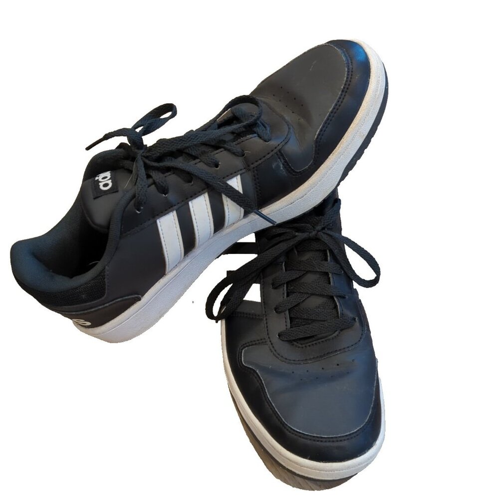 Adidas Black White Men Sneakers Size 12 LYM 029004 Athletic Shoe Low Top-lp